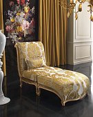 Sharon coffee armchair white gold BEDDING