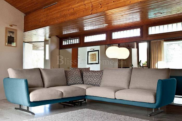 Modular corner sofa OPERA META DESIGN ART. 908 + ART. 909