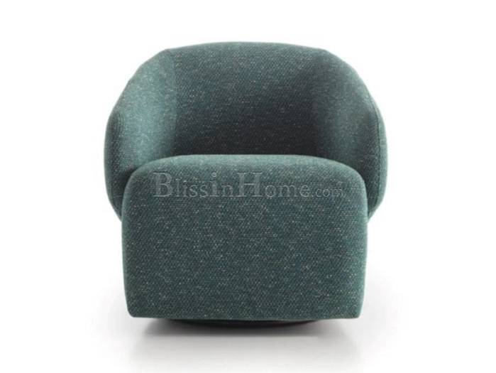 Swivel easy chair fabric with armrests DIXI AERRE