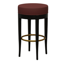 Bar stool 5331 black and Burgundy MORELATO