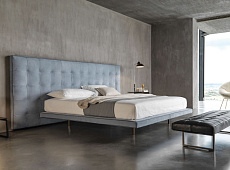 Double bed with tufted headboard LUDWIG DESIREE