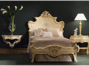 Single bed with wooden panel Calipso SILIK 701