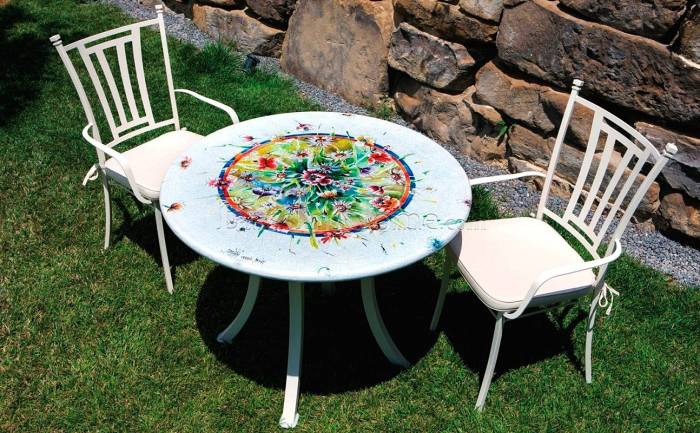 Round dining table DOMIZIANI LUX 613