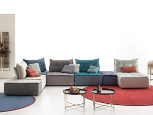 Sectional sofa fabric IBIZA AERRE