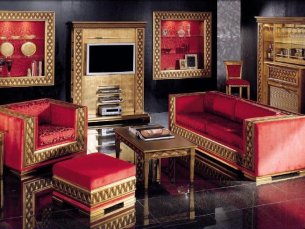 Phedra glamour sofas red