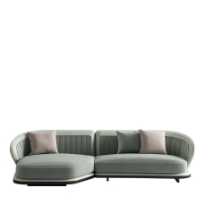 Modular corner sofa Light green CIPRIANI HOMOOD