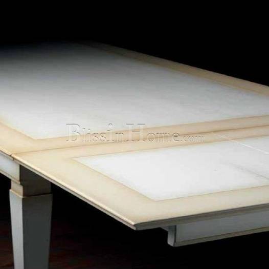 Charme dining table (160/250x90) ivory