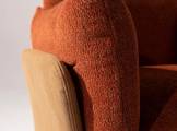 Sofa 3 seater cotton and microfiber FARFALLE MANTELLASSI
