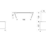 Writing desk CATTELAN ITALIA VEGA wood