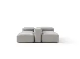 Sectional corner sofa AMURA LAPIS