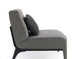 Lounge Chair gray leather AR ARREDAMENTI