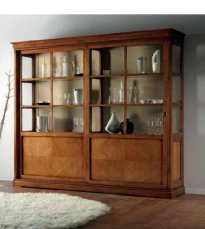 Charme showcase 2 doors nut