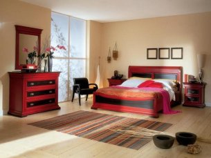 Double bed PHEDRA BAKOKKO red
