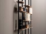 Wall-mounted metal bookcase LIBELLE BAXTER