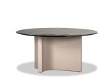Table round polimex garden with glass top DHARMA BAXTER