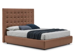 Double bed with high headboard FREEDOM BOLZAN LETTI