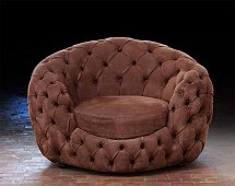 Armchair tufted leather NUVOLA MANTELLASSI