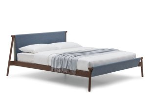 Double bed with textile and metal structure JACK BOLZAN LETTI
