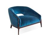 Lounge Chair blue Velvet PROVASI