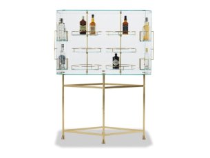 Glass bar cabinet FLOAT BAXTER