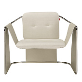 Lounge Chair Kimono black-And-white AMURA