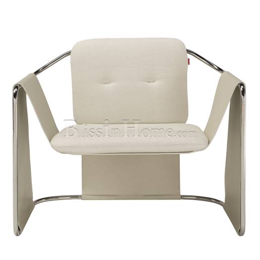 Lounge Chair Kimono black-And-white AMURA