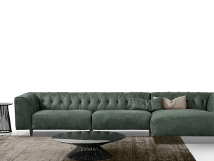 Modular sofa GAMMA ARREDAMENTI MARLON S03 + D31 + PG010
