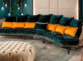 Curved 3 seater fabric sofa MORELLO GIANPAOLO 2648/W