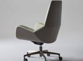 Office chair swivel Sanremo beige and Taupe on Castors CASA COVRE