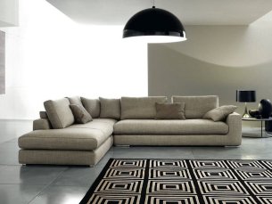 Modular corner sofa fabric BIJOUX DITRE