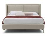 Double bed with upholstered headboard KATE BOLZAN LETTI