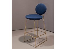 Contemporary style high upholstered leather stool with footrest GEMMA BAXTER