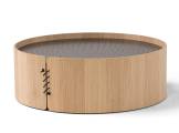 Round wooden coffee table SETACCI AMURA