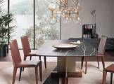 Rectangular wooden or ceramic dining table CROSS BONALDO