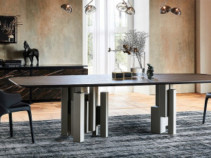 Dining table rectangular CATTELAN ITALIA SKYLINE WOOD