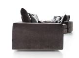 Sectional curved sofa fabric LOMAN COMP_03 SOFT DITRE