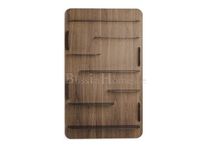 Open wall-mounted wooden bookcase BLABLA BONALDO