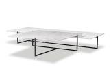 Coffee table rectangular with marble ICARO BAXTER