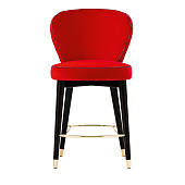 Bar stool Olivia red BLACK TIE