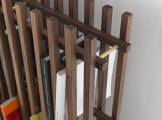 Bookcase Singolo Walnut Bookshelf DURAME