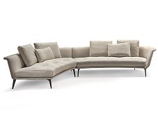 Sectional curved sofa LOVY BONALDO