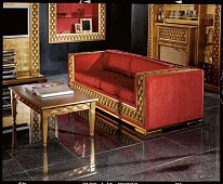 Phedra glamour sofa 3 seat red