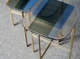 Rectangular glass coffee table TETRIS BAXTER