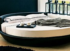 Round double bed DOM EDIZIONI LOVEBOAT