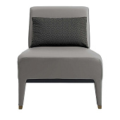 Lounge Chair gray leather AR ARREDAMENTI