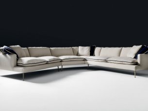 Modular corner sofa ISLAND BLACK TIE SX-ISL6M + DX-ISLAN21 + DX-ISL6L