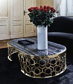 Coffee table oval MANFRED LONGHI Y 711