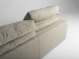 Sofa sectional 4 seater linen MANTELLASSI ITALO