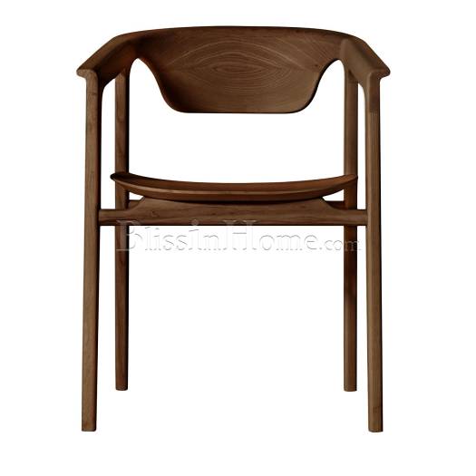 Chair Duna brown Ash DALE ITALIA