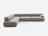 Sectional corner sofa Delano DL36AB PIANCA